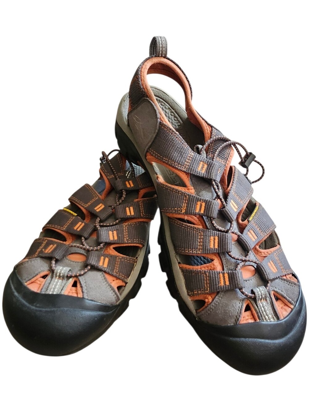 KEEN Newport H2 Men’s Water Sandals Grey Orange Trail Hiking Shoes Size 13